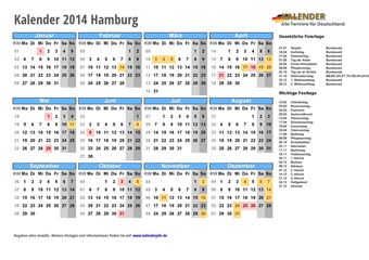 Kalender 2014Hamburg
