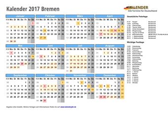 Kalender 2017Bremen