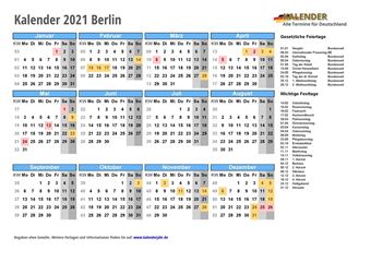 Kalender 2021Berlin