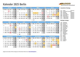 Kalender 2025Berlin