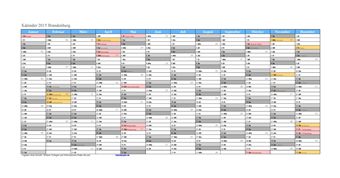 Kalender 2015Brandenburg